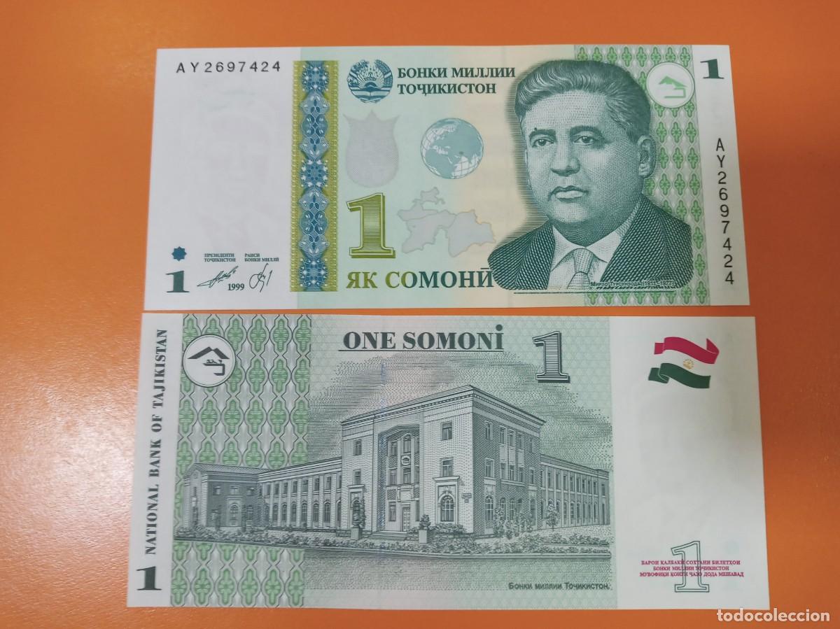 Billetes extranjeros: TAJIKIST&Aacute;N 1 SOMONI 2010