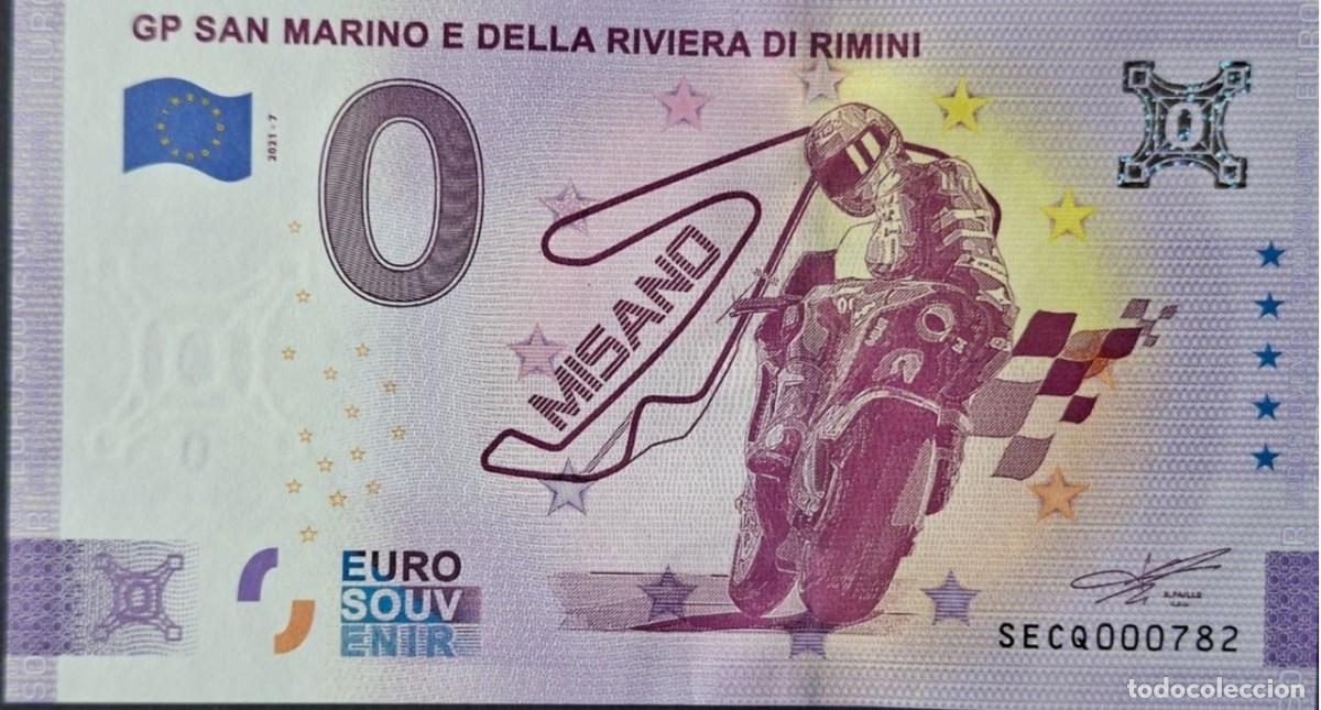 Billetes extranjeros: BILLETE 0 Euro Souvenir Italia: SECQ 2021-7 GP SAN MARINO E DELLA RIEVIERA DI RIMINI Misano Moto GP