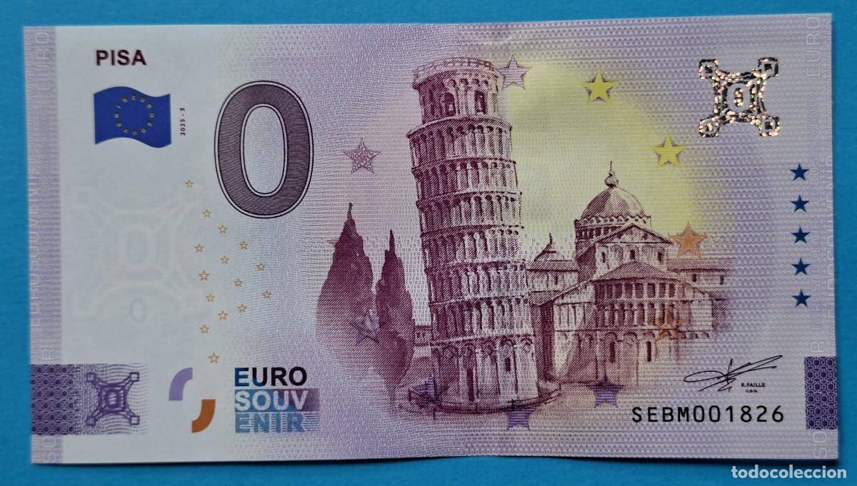 Notas Internacionais: BILLETE 0 Euro Souvenir Italia: SEBM 2025-3 PISA
