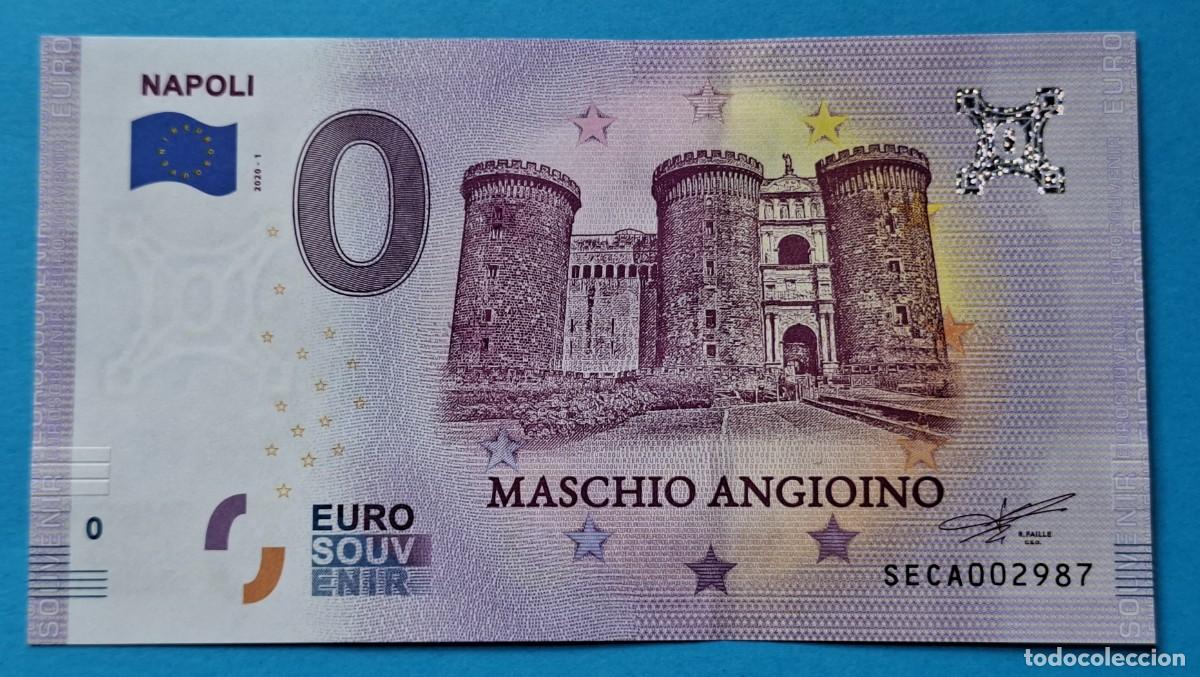 Billetes extranjeros: BILLETE 0 Euro Souvenir Italia: SECA 2021-1 NAPOLI - Maschio Angioino