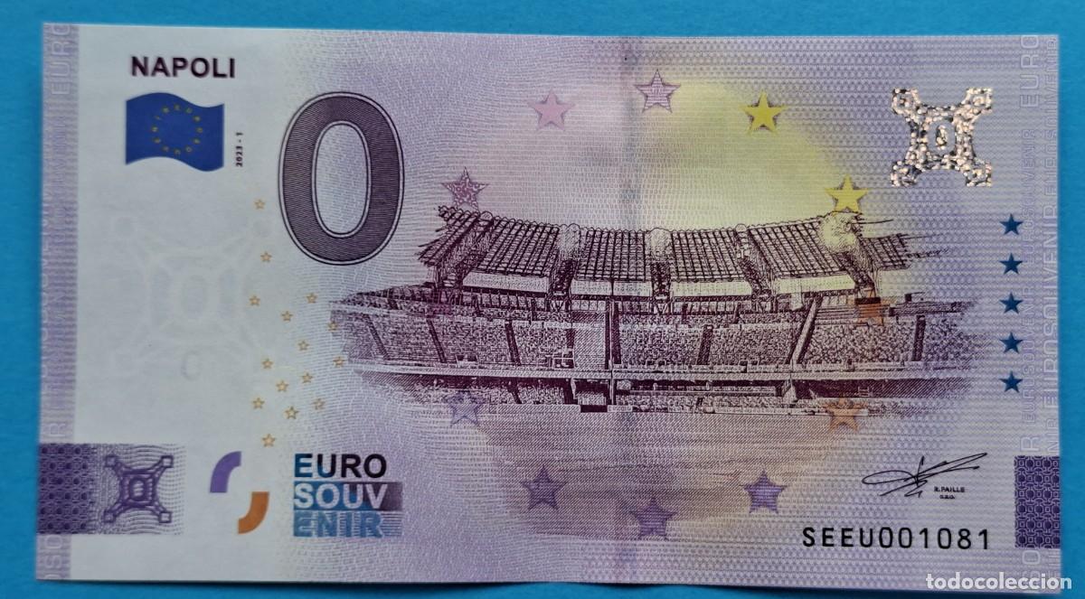 Billetes extranjeros: BILLETE 0 Euro Souvenir Italia: SEEU 2021-1 NAPOLI - Estadio Diego Armando Maradona