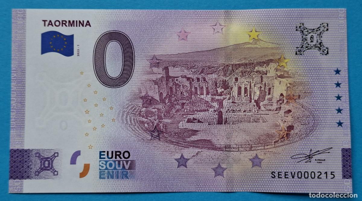Billetes extranjeros: BILLETE 0 Euro Souvenir Italia: SEEV 2023-1 TOARMINA