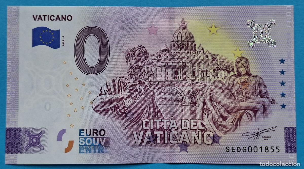 Billetes extranjeros: BILLETE 0 Euro Souvenir Vaticano: SEDG 2025-4 VATICANO - Cita del Vaticano
