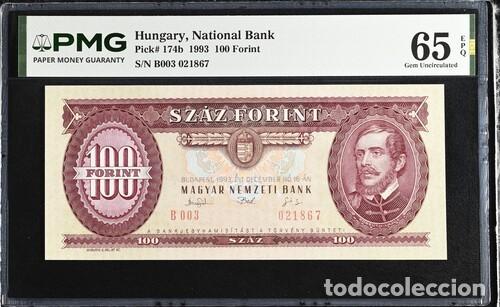 Billetes extranjeros: HUNGRIA * BILLETE 100 FORINT 1993 * PMG-65 EPQ (IC-1630)