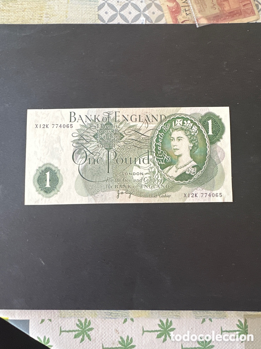 Billetes extranjeros: Billete de Inglaterra 1 libra a&ntilde;o 1960