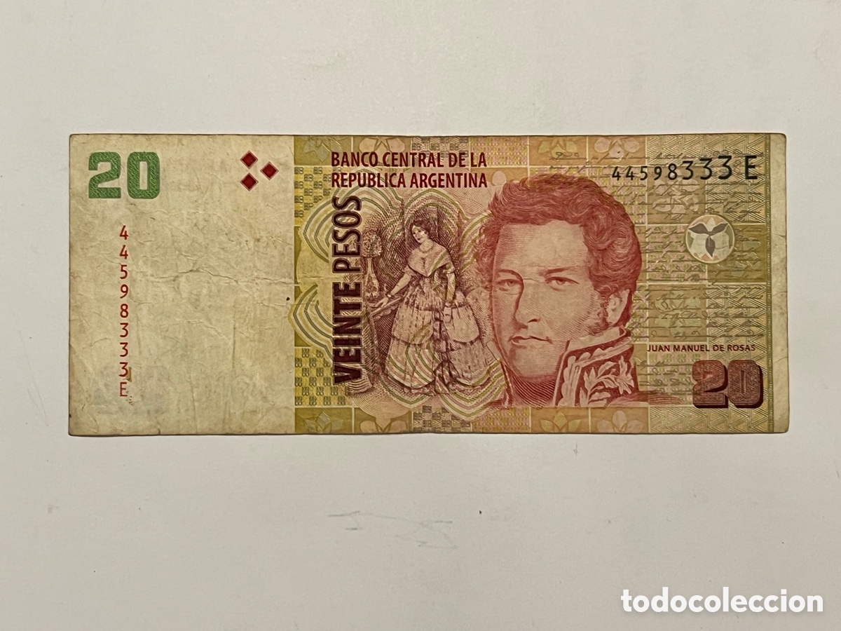 Billetes extranjeros: ARGENTINA (2018) - 20 PESOS - JUAN MANUEL DE ROSAS