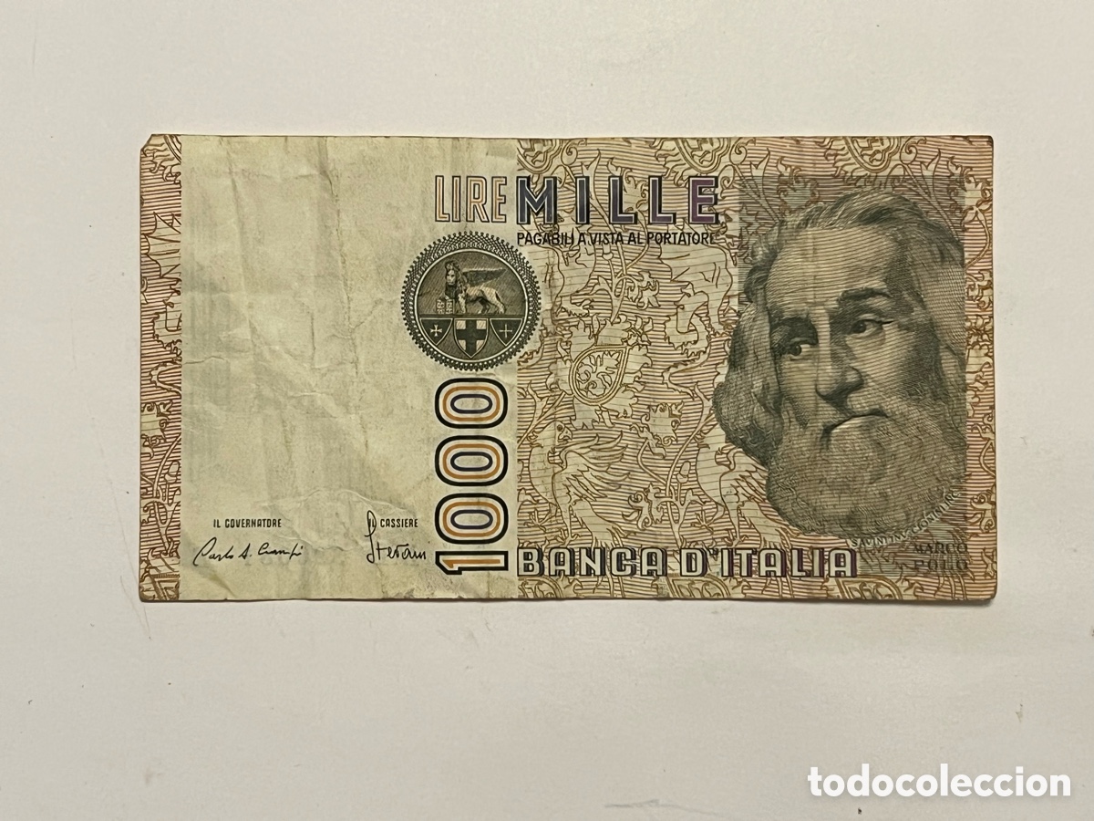Billetes extranjeros: BILLETE DE ITALIA 1000 LIRAS A&Ntilde;O 1982