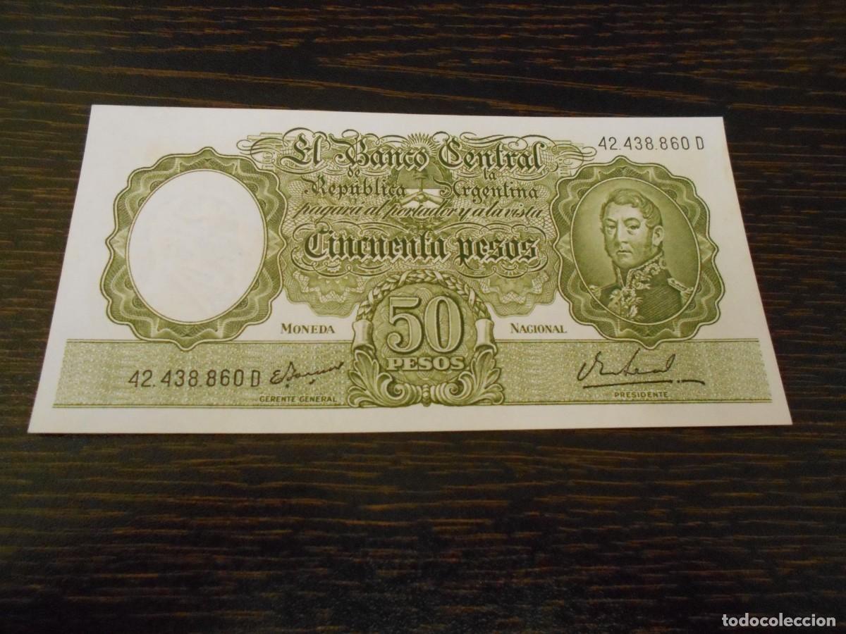 Billetes extranjeros: ARGENTINA-BILLETE PICK 276-50 PESOS-SERIE D-EBC+