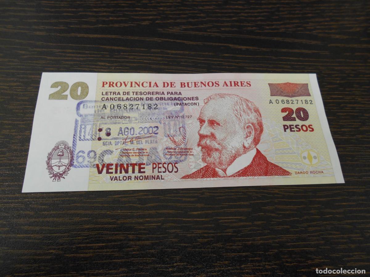 Billetes extranjeros: ARGENTINA-BILLETE PICK S2314-20 PESOS-PROVINCIA DE BUENOS AIRES-MBC+