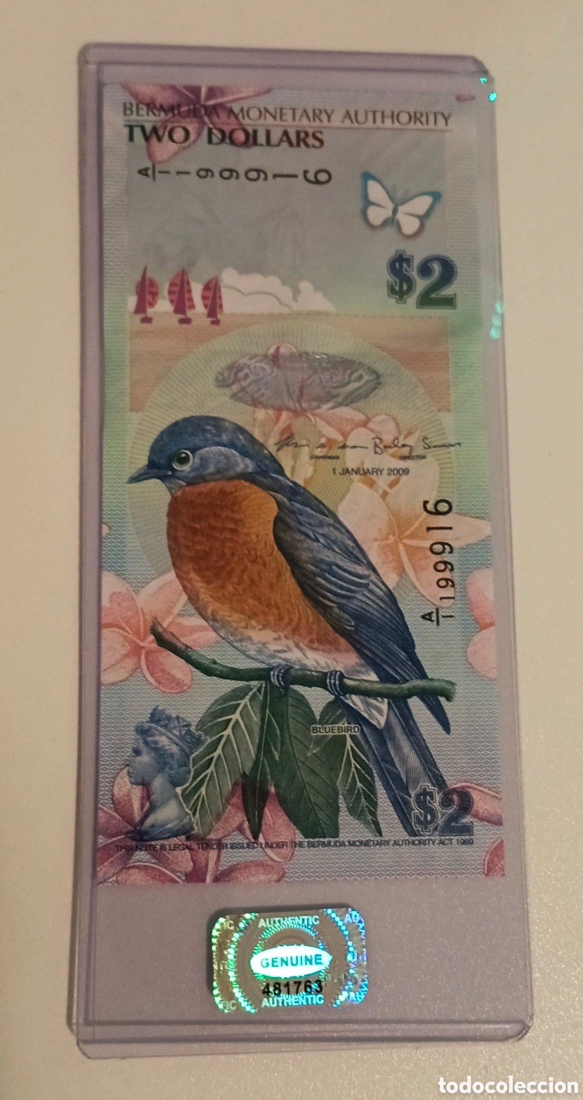 Billetes extranjeros: Billete bermuda original % sin circular