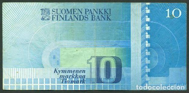 Billetes extranjeros: FINLANDIA. 10 markkaa 1986. Pick 113. Variante de firmas.