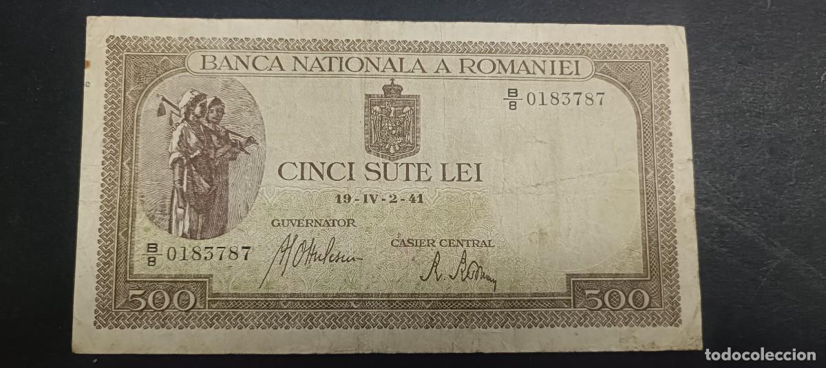 Billetes extranjeros: CROACIA 500 LEI 1941 BC P=51 (II GM)