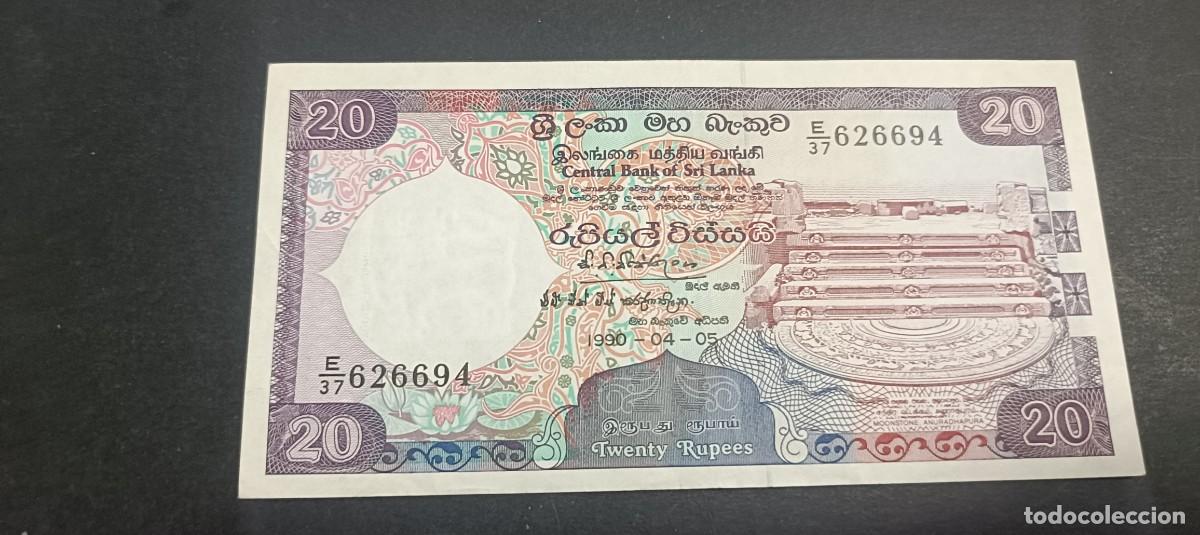 Billetes extranjeros: SRI-LANKA(CEYLAN) 20 RUPIAS 1990 S/C P=97