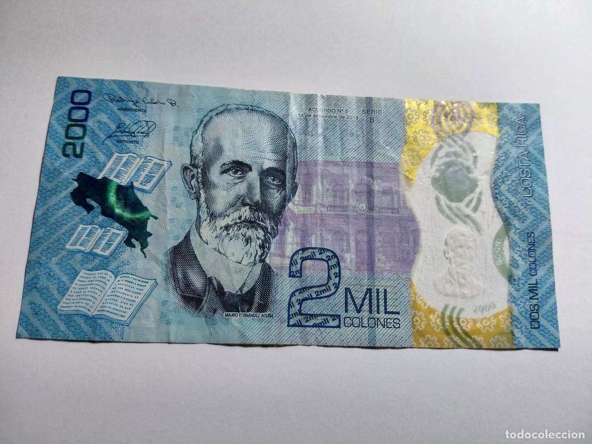 Billetes extranjeros: COSTA RICA - 2000 COLONES 2018 P281