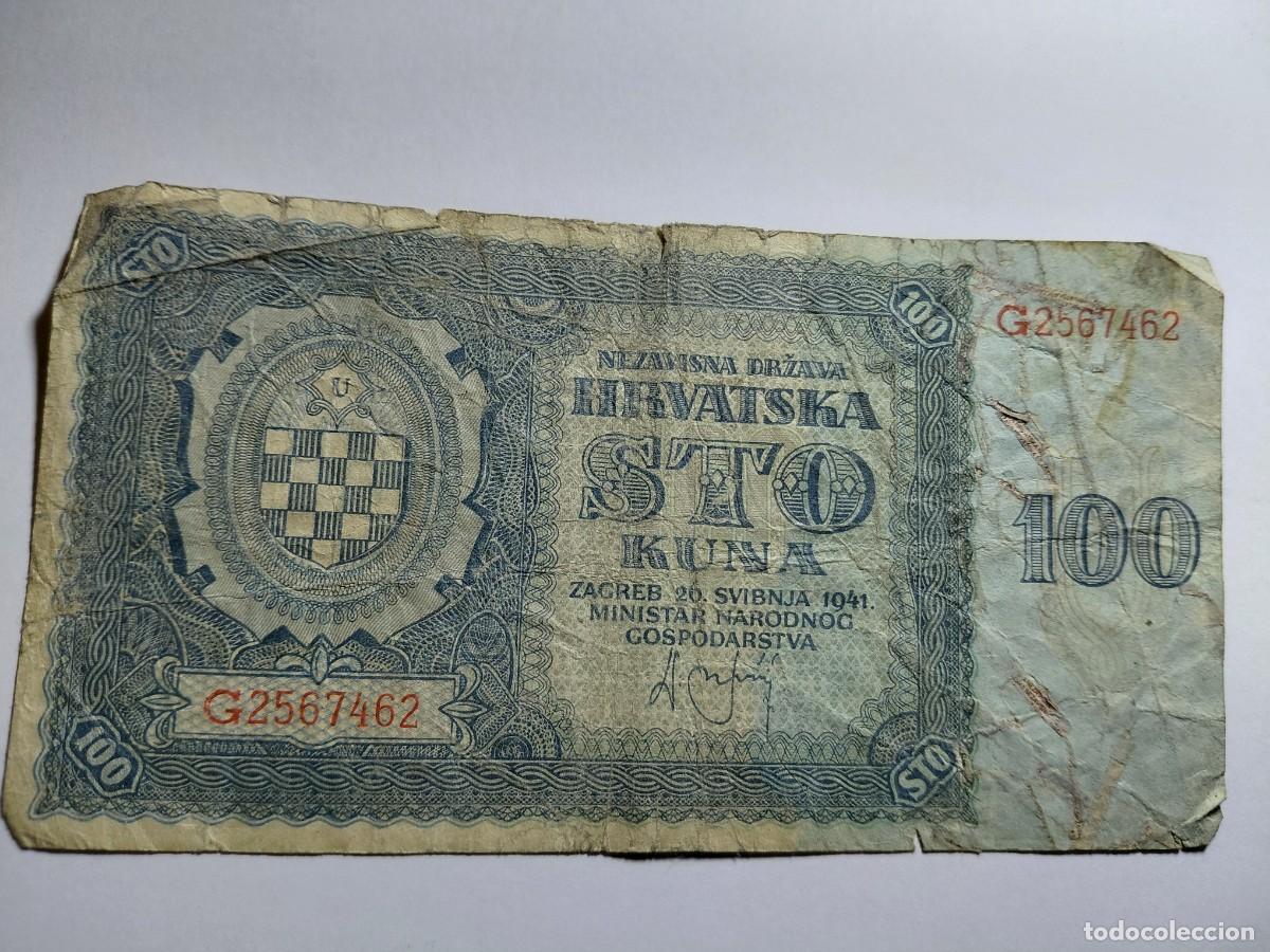 Billetes extranjeros: CROACIA - 100 KUNA 1941 - P2