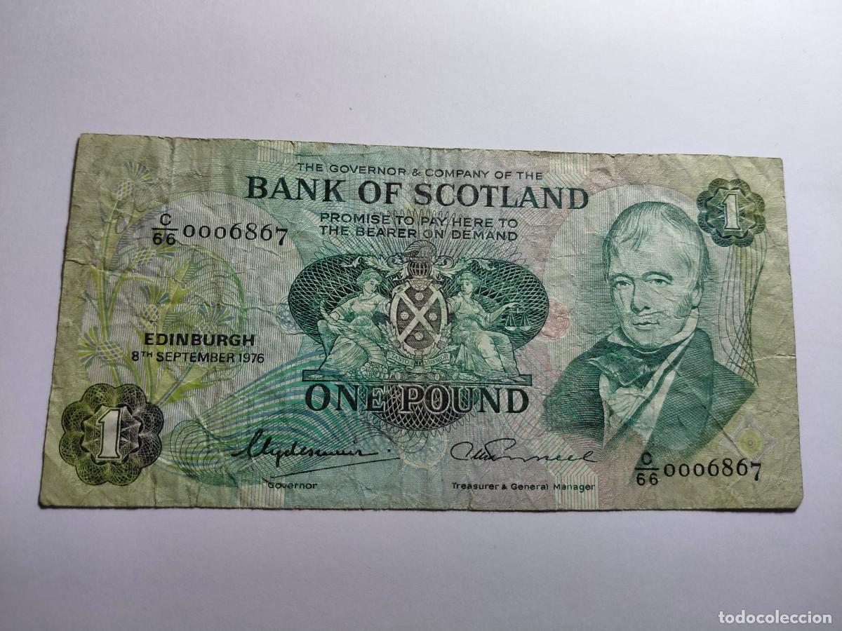 Billetes extranjeros: ESCOCIA - 1 POUND 1976 P111 - Foto 1