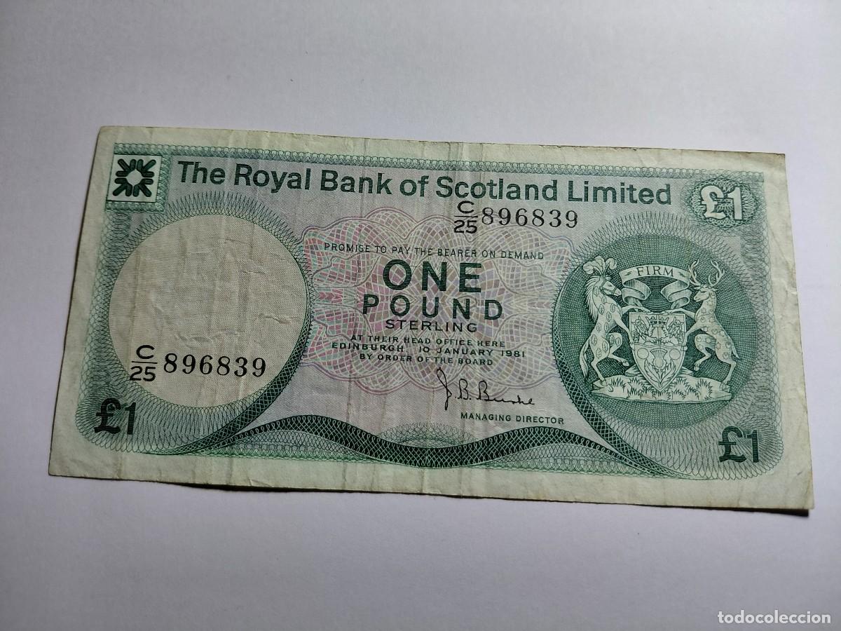 Billetes extranjeros: ESCOCIA - 1 POUND 1981 P341 - Foto 1