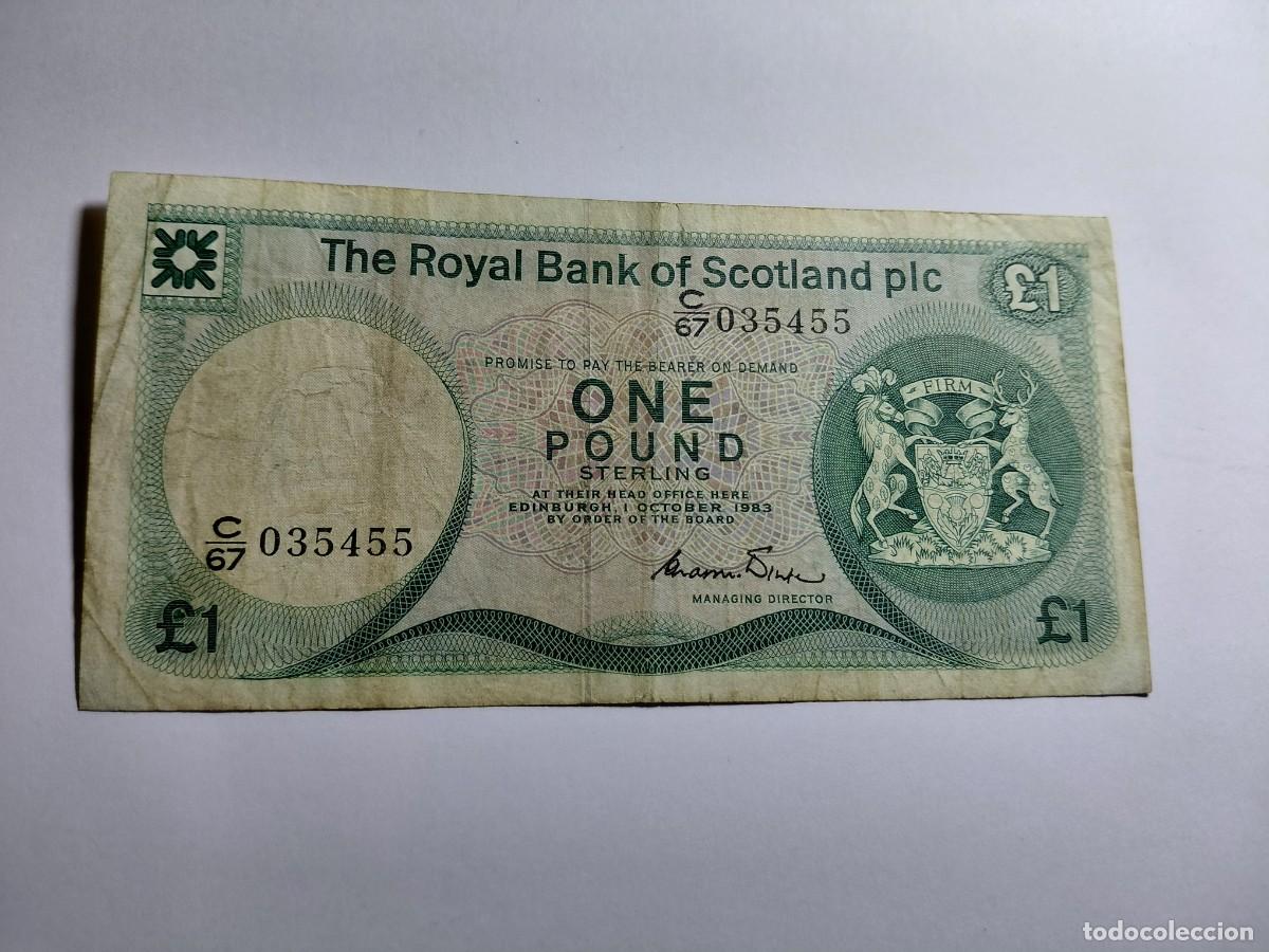 Billetes extranjeros: ESCOCIA - 1 POUND 1983 P341