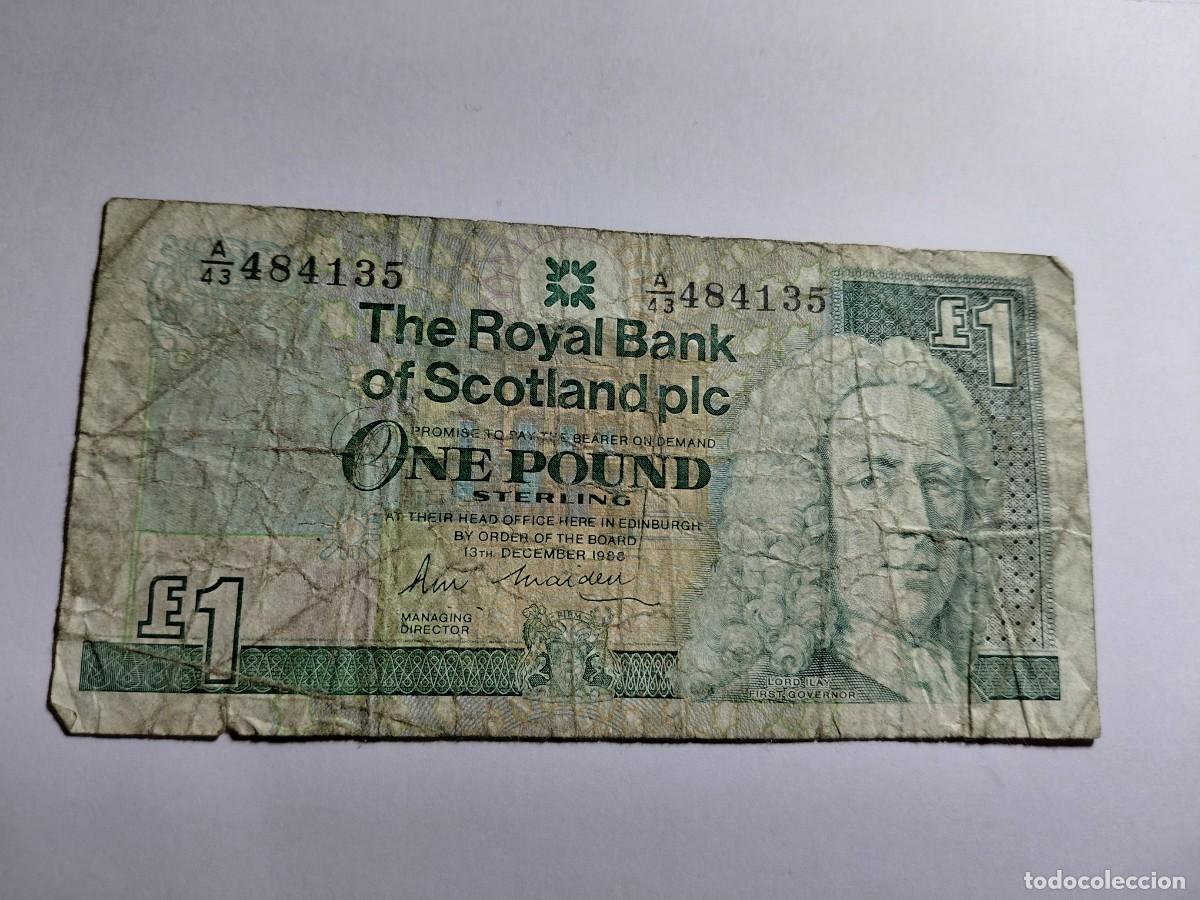 Billetes extranjeros: ESCOCIA - 1 POUND 1988 P351 - Foto 1