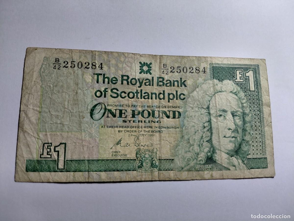 Billetes extranjeros: ESCOCIA - 1 POUND 1991 P351
