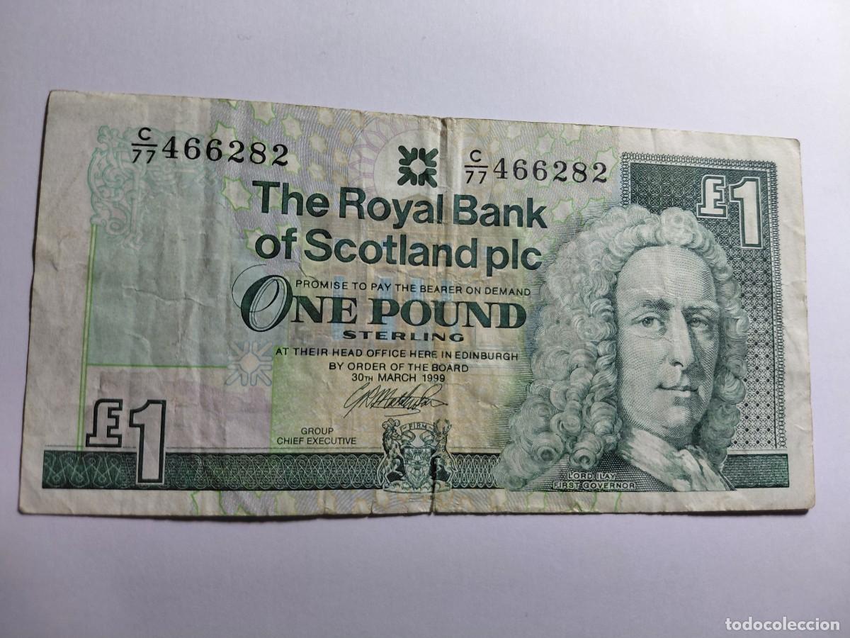 Billetes extranjeros: ESCOCIA - 1 POUND 1999 P351