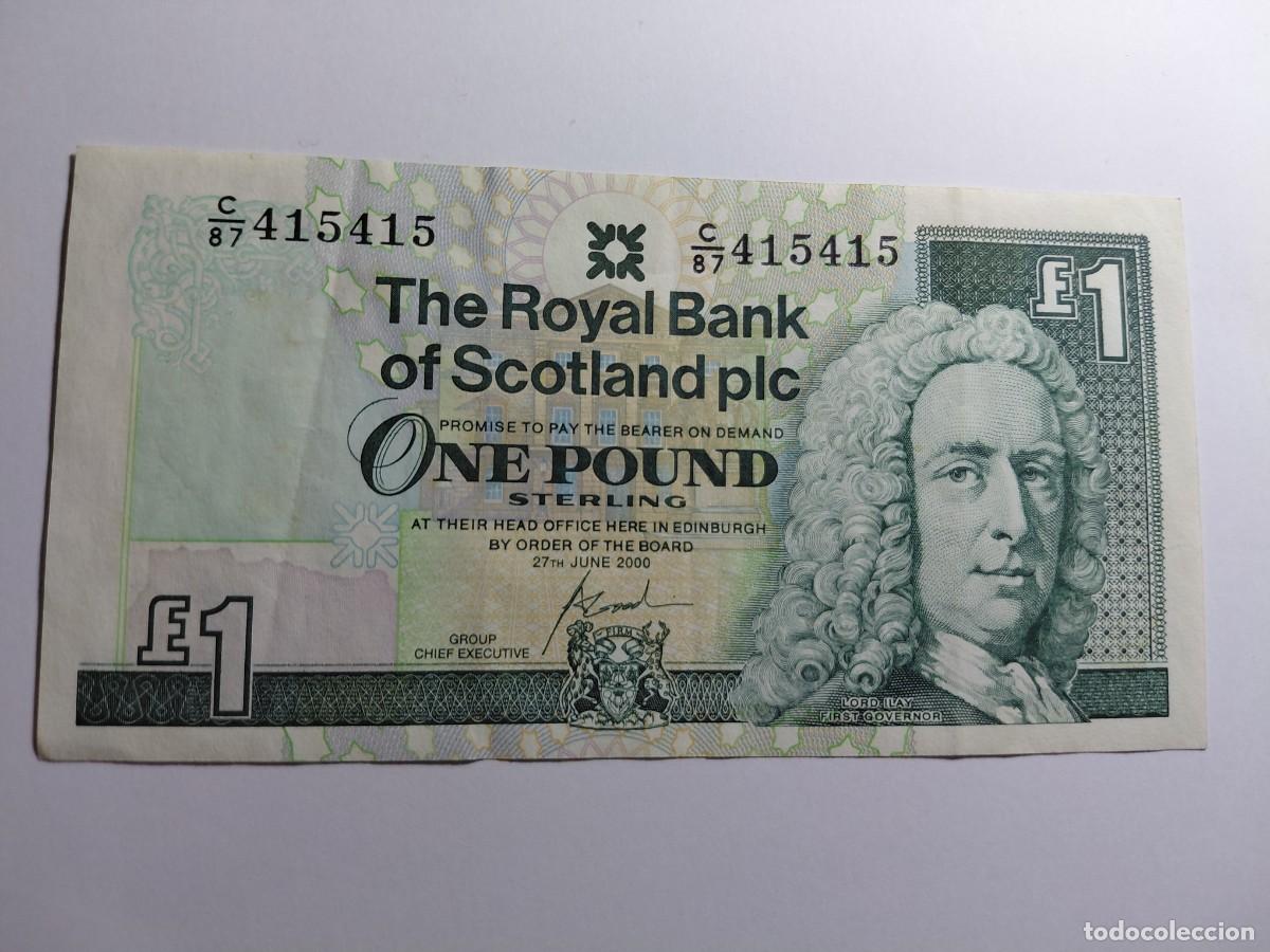 Billetes extranjeros: ESCOCIA - 1 POUND 2000 P351