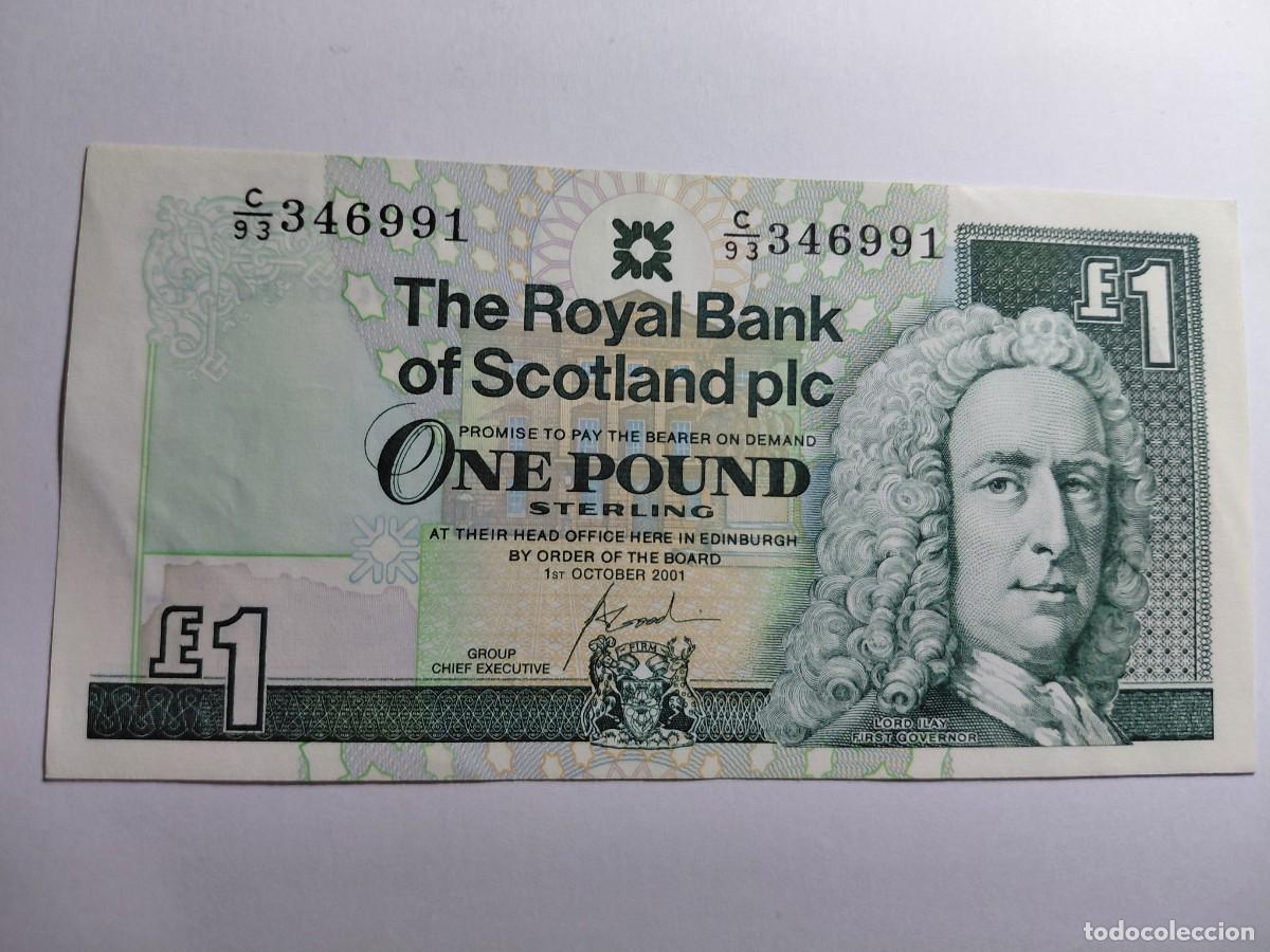 Billetes extranjeros: ESCOCIA - 1 POUND 2001 P351