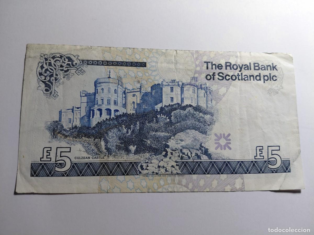 Billetes extranjeros: ESCOCIA - 5 POUNDS 1994 P352 - Foto 2