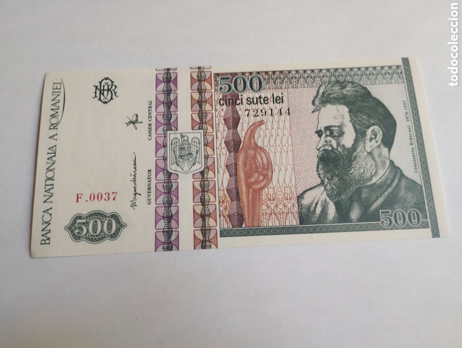 Billets internationaux: Billete de Romania 500 a&ntilde;o 1992 plancha