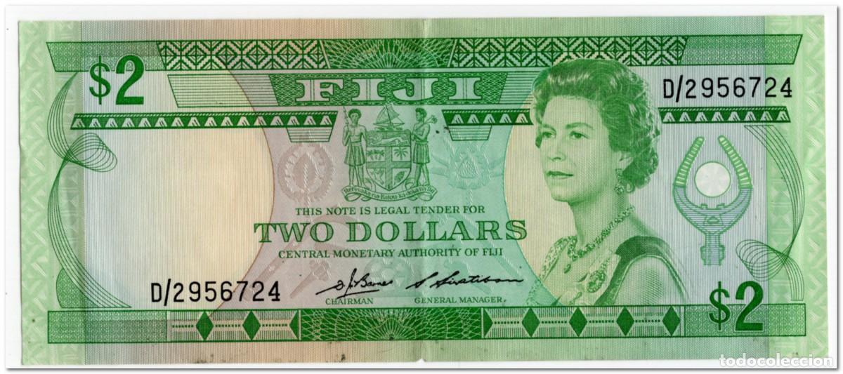 Billetes extranjeros: FIJI,2 DOLLARS,1983,P.82,VF+