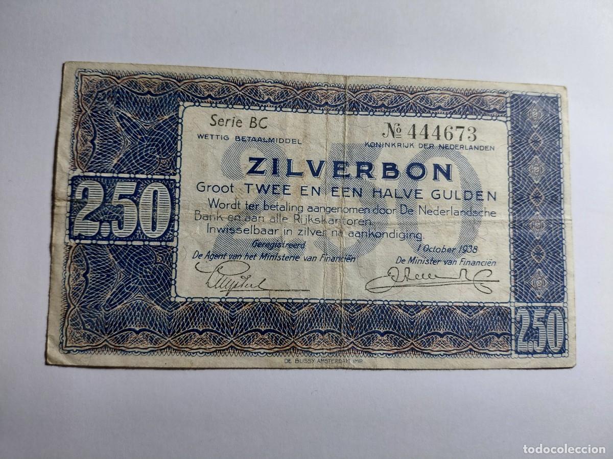 Billetes extranjeros: HOLANDA - PAISES BAJOS - 2,5 GULDEN 1938 P62
