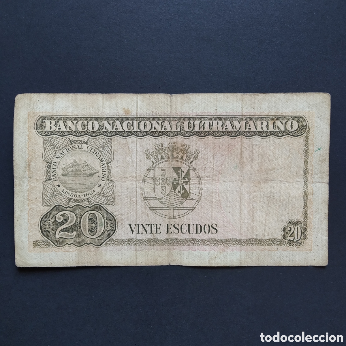 Billetes extranjeros: BILLETE - TIMOR 20 ESCUDOS 1967 - Foto 2