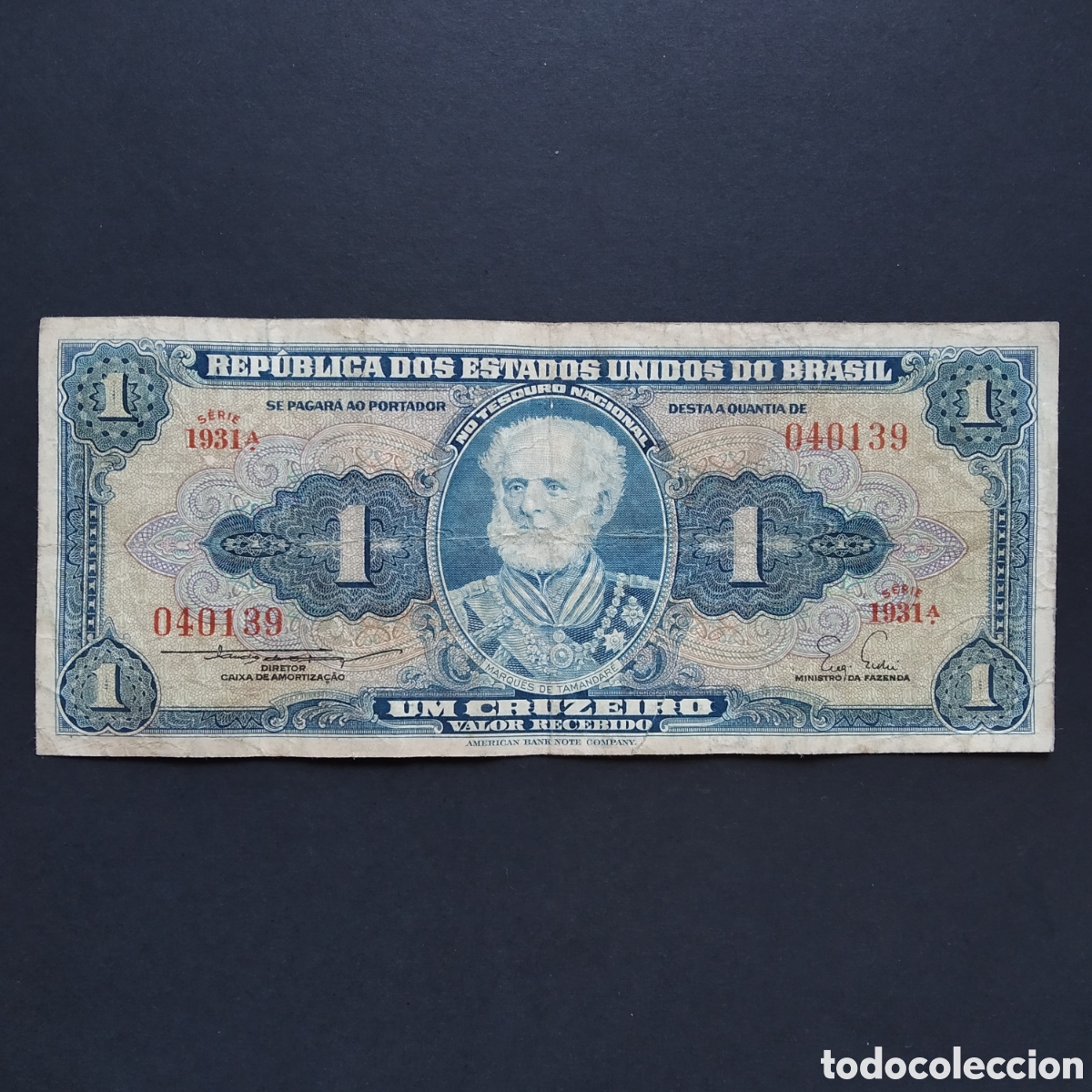 Billets internationaux: BILLETE - BRASIL 1 CRUZEIRO 1954-58