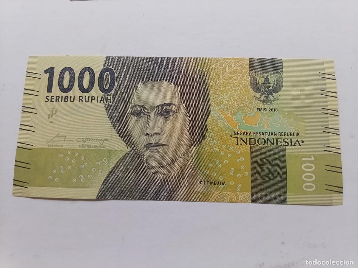 Billetes extranjeros: INDONESIA,1000 RUPIAH,2016,UNC