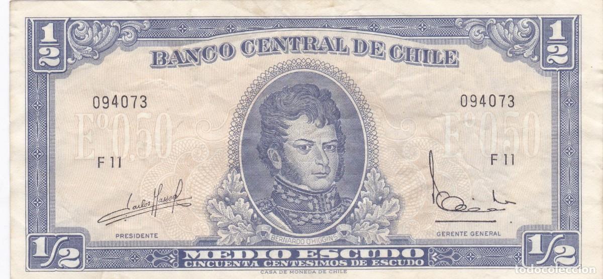 Internationale Banknoten: CHILE - 1/2 ESCUD0 DE 1962