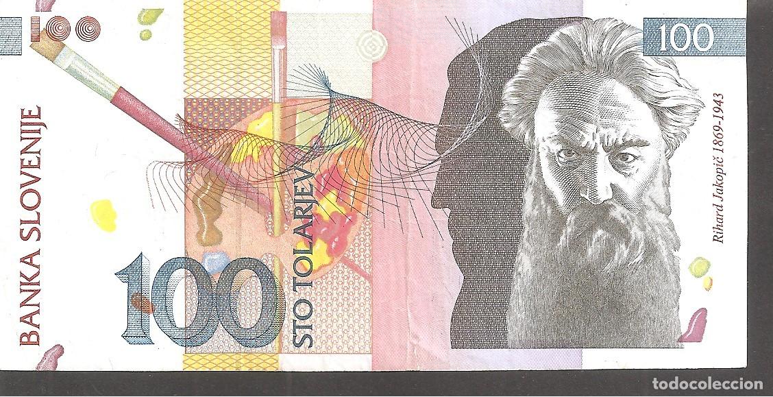 Billetes extranjeros: Billete ESLOVENIA 100 TOLARJEV 2003