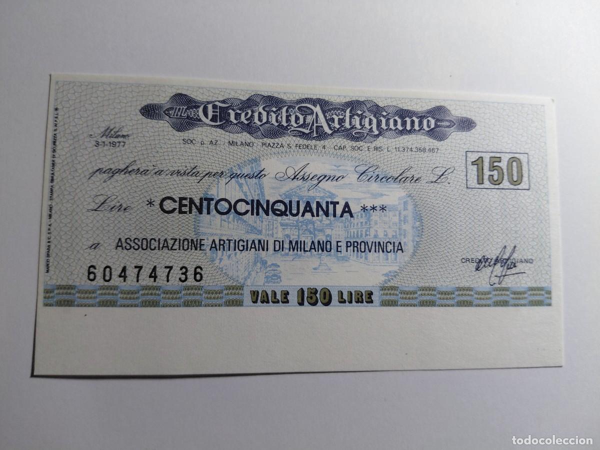 Billetes extranjeros: ITALIA / BILLETE BONO - 150 LIRAS 1977 CREDITO ARTIGIANO