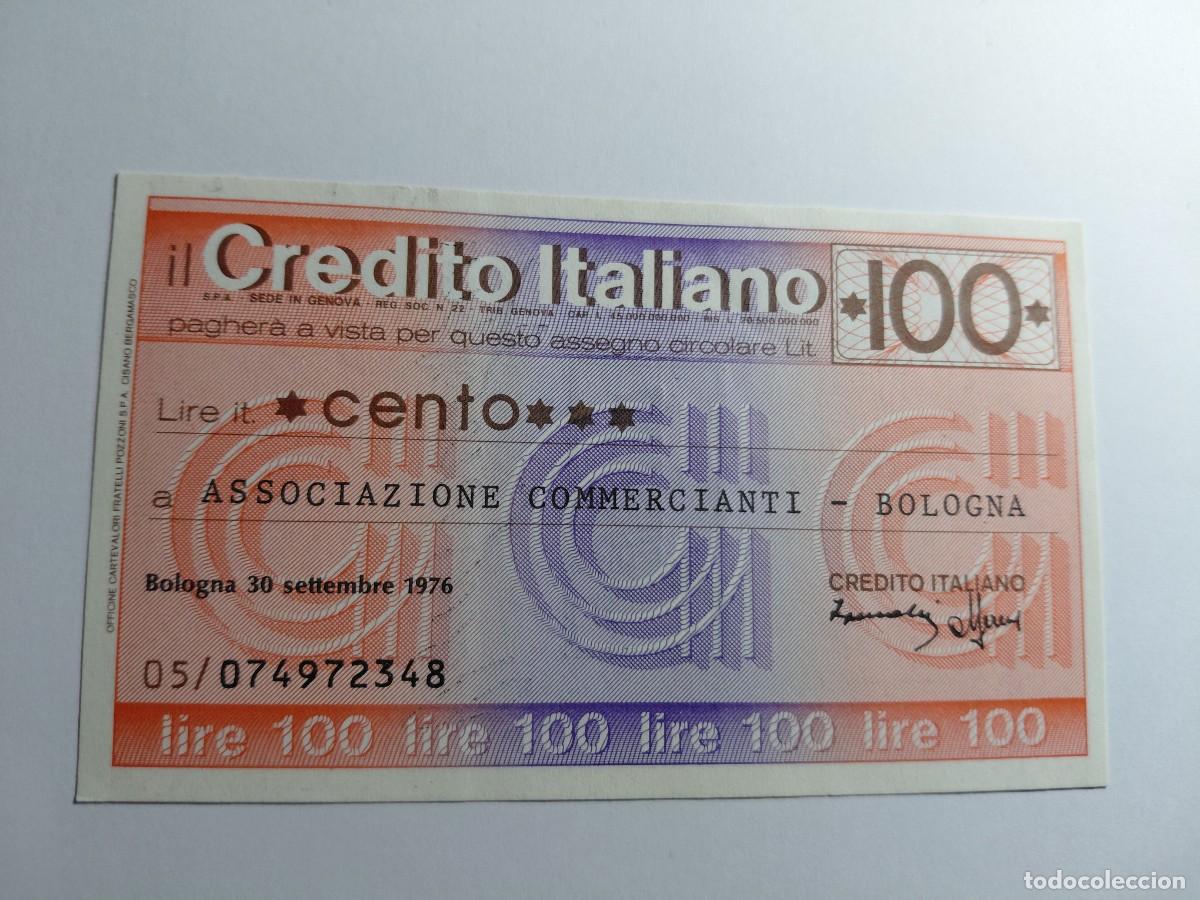 Billetes extranjeros: ITALIA / BILLETE BONO - 100 LIRAS 1976 CREDITO ITALIANO