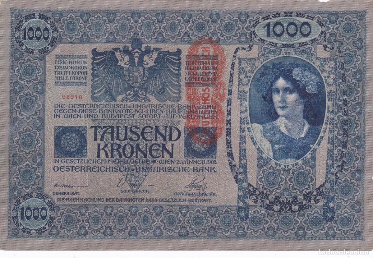 Banconote internazionali: AUSTRIA - 1000 CORONAS DE 1902