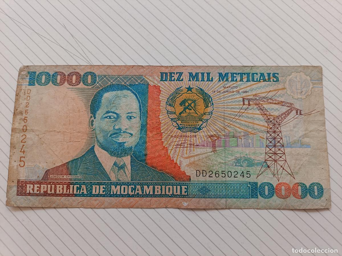 Billetes extranjeros: Mozambique 10000 Meticais 1991