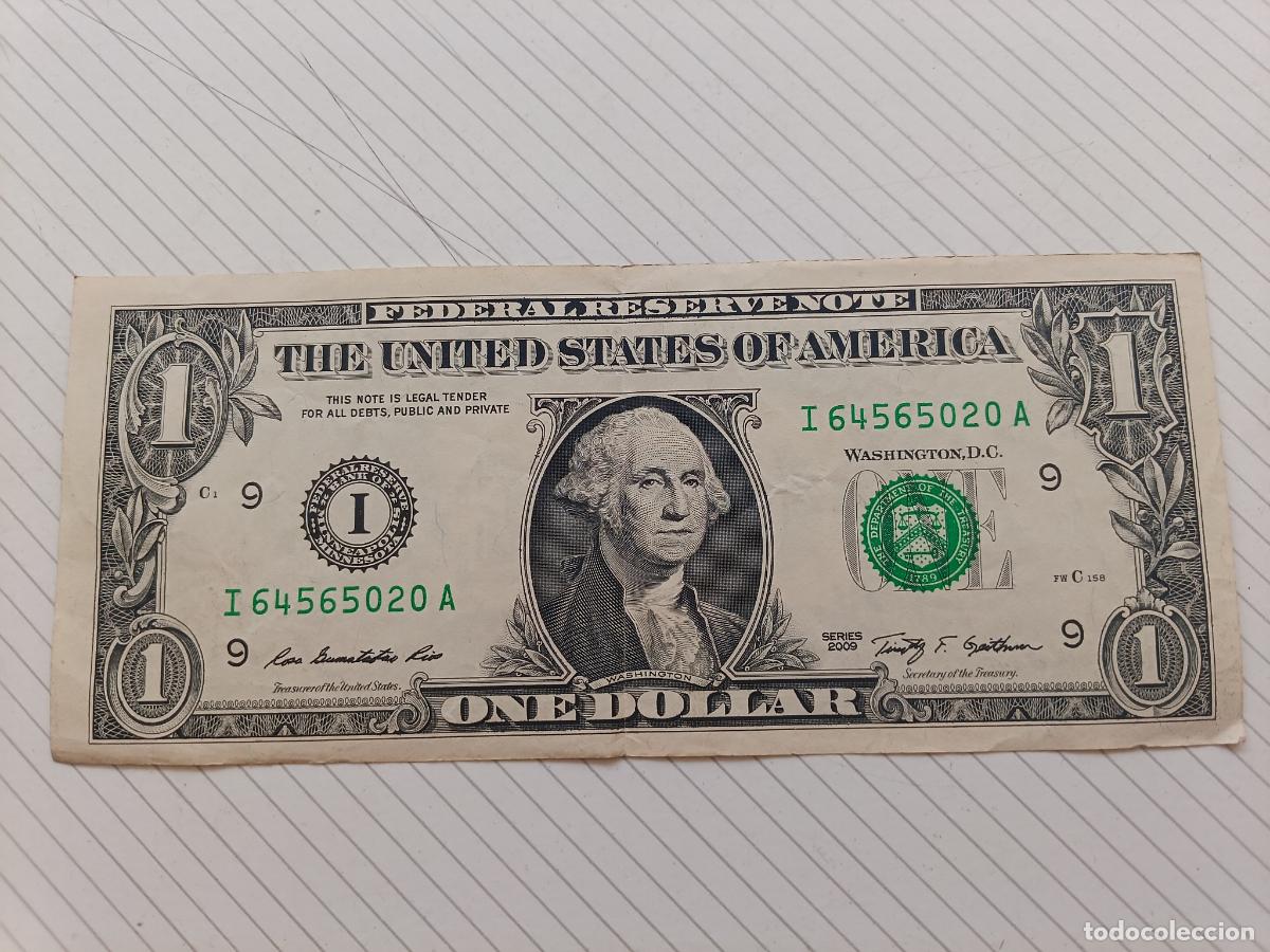Billetes extranjeros: Estados Unidos. 1 dollar 2009