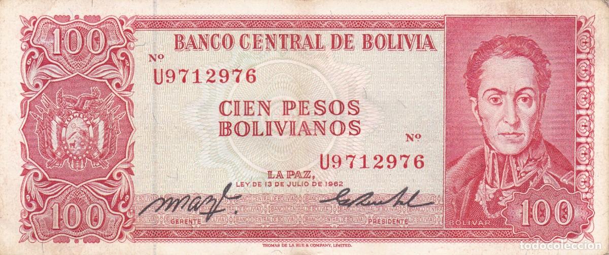 Internationale Banknoten: BOLIVIA - 5 PESOS BOLIVIANOS DE 1962