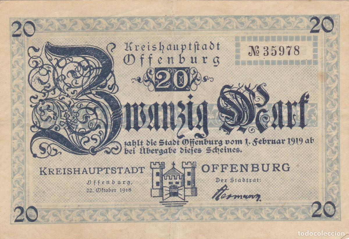Billets internationaux: ALEMANIA - 20 MARCOS DE 1918