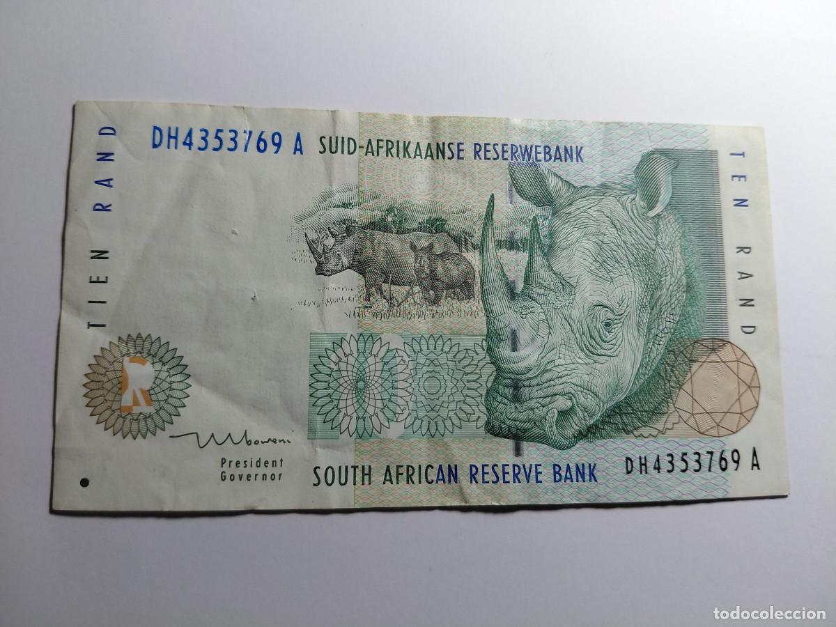 Billetes extranjeros: SUD AFRICA / BILLETE - 10 RAND P123