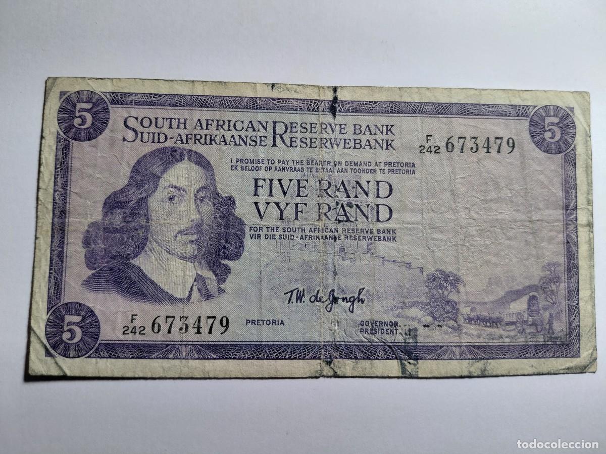 Billets internationaux: SUD AFRICA / BILLETE - 5 RAND P111