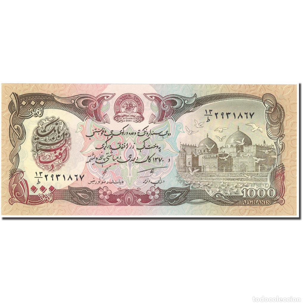 Billetes extranjeros: [#596279] Billete, 1000 Afghanis, Afganist&aacute;n, KM:61c, UNC