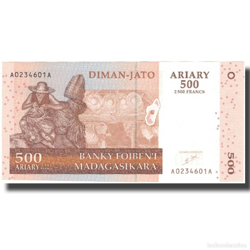Billetes extranjeros: [#577601] Billete, 500 Ariary, 2004, Madagascar, 2004, KM:88a, UNC
