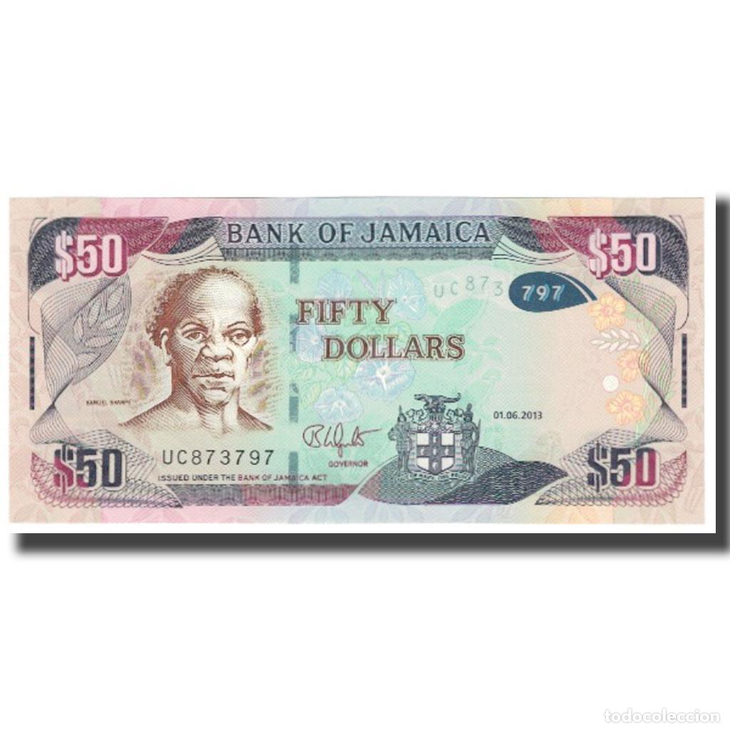 Billetes extranjeros: [#616369] Billete, 50 Dollars, 2013, Jamaica, 2013-06-01, KM:89, UNC