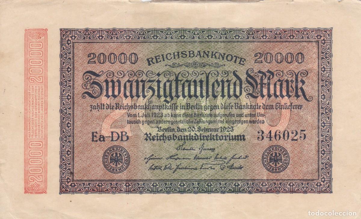Notas Internacionais: ALEMANIA - 20OOO MARCOS DE 1923
