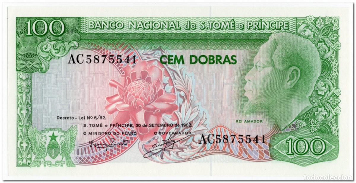 Billetes extranjeros: SAINT THOMAS & PRINCE,100 DOBRAS,1982,P.57,UNC